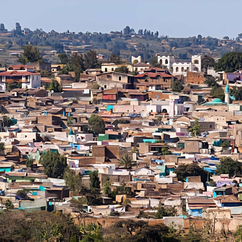 ancient walled city of Jugol Harar Ethiopia