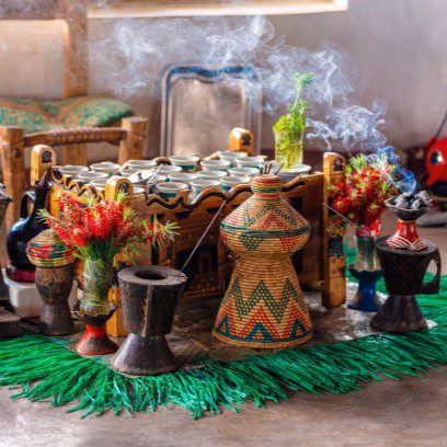 Ethiopian coffee ceremony